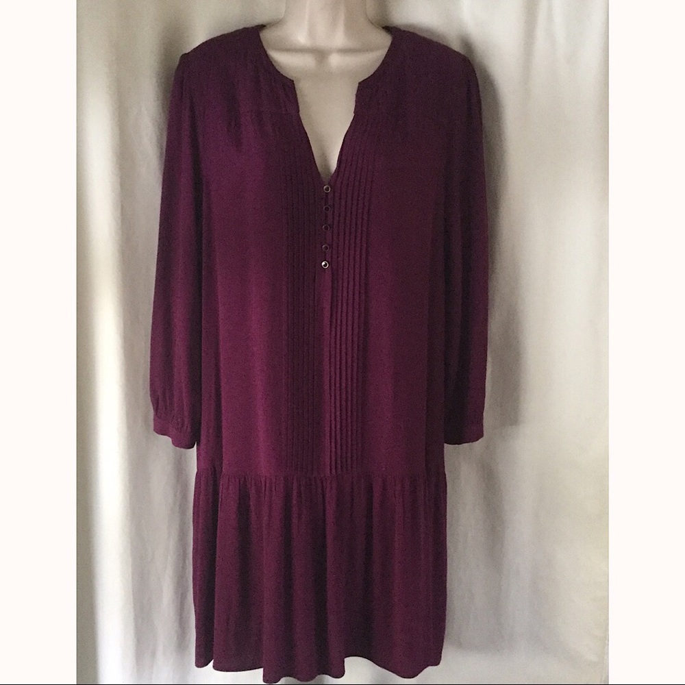 Anthropologie Maeve Purple tunic top size XL